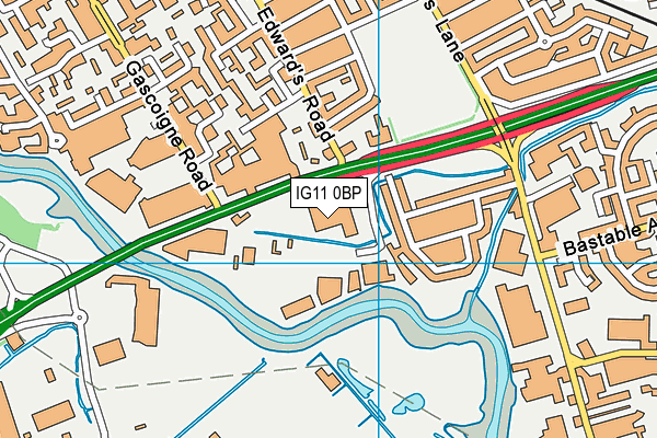 IG11 0BP map - OS VectorMap District (Ordnance Survey) IG11 0BP map - OS VectorMap District (Ordnance Survey)