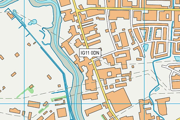 IG11 0DN map - OS VectorMap District (Ordnance Survey) IG11 0DN map - OS VectorMap District (Ordnance Survey)