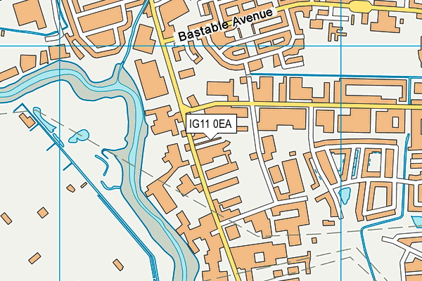 IG11 0EA map - OS VectorMap District (Ordnance Survey) IG11 0EA map - OS VectorMap District (Ordnance Survey)