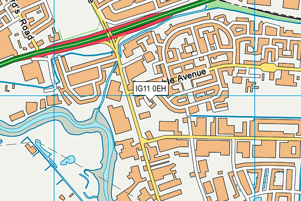 IG11 0EH map - OS VectorMap District (Ordnance Survey) IG11 0EH map - OS VectorMap District (Ordnance Survey)
