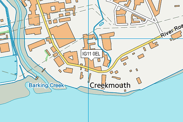 IG11 0EL map - OS VectorMap District (Ordnance Survey) IG11 0EL map - OS VectorMap District (Ordnance Survey)