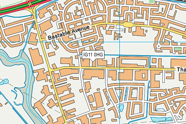 IG11 0HG map - OS VectorMap District (Ordnance Survey) IG11 0HG map - OS VectorMap District (Ordnance Survey)