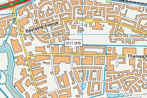 IG11 0HS map - OS VectorMap District (Ordnance Survey) IG11 0HS map - OS VectorMap District (Ordnance Survey)