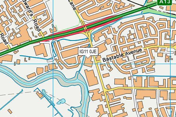 IG11 0JE map - OS VectorMap District (Ordnance Survey) IG11 0JE map - OS VectorMap District (Ordnance Survey)