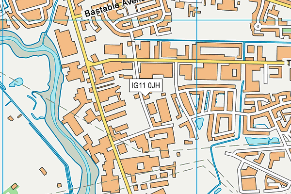 IG11 0JH map - OS VectorMap District (Ordnance Survey) IG11 0JH map - OS VectorMap District (Ordnance Survey)