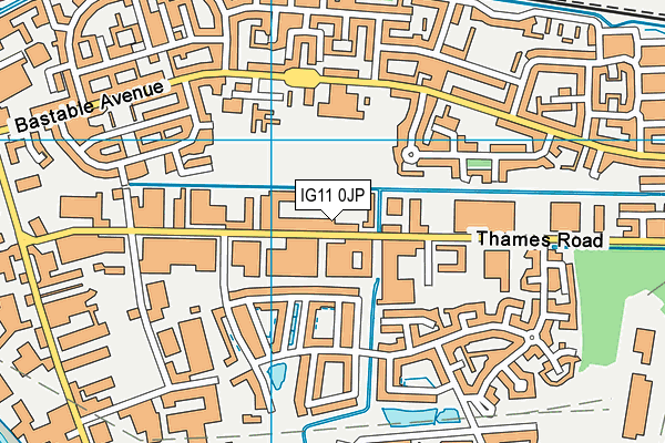 IG11 0JP map - OS VectorMap District (Ordnance Survey) IG11 0JP map - OS VectorMap District (Ordnance Survey)