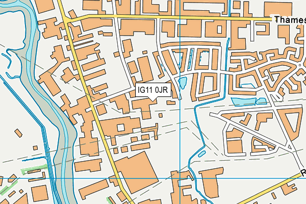 IG11 0JR map - OS VectorMap District (Ordnance Survey) IG11 0JR map - OS VectorMap District (Ordnance Survey)