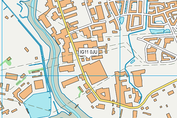 IG11 0JU map - OS VectorMap District (Ordnance Survey) IG11 0JU map - OS VectorMap District (Ordnance Survey)