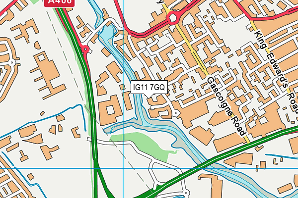 IG11 7GQ map - OS VectorMap District (Ordnance Survey) IG11 7GQ map - OS VectorMap District (Ordnance Survey)