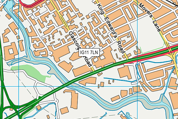 IG11 7LN map - OS VectorMap District (Ordnance Survey) IG11 7LN map - OS VectorMap District (Ordnance Survey)