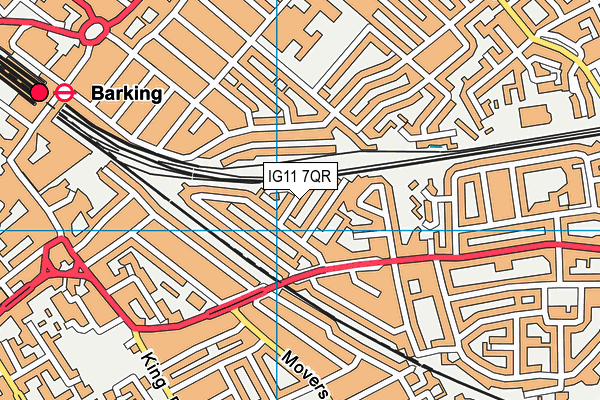 IG11 7QR map - OS VectorMap District (Ordnance Survey) IG11 7QR map - OS VectorMap District (Ordnance Survey)
