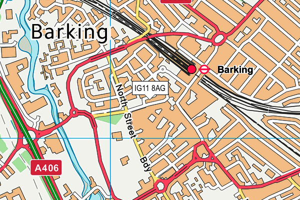 IG11 8AG map - OS VectorMap District (Ordnance Survey) IG11 8AG map - OS VectorMap District (Ordnance Survey)