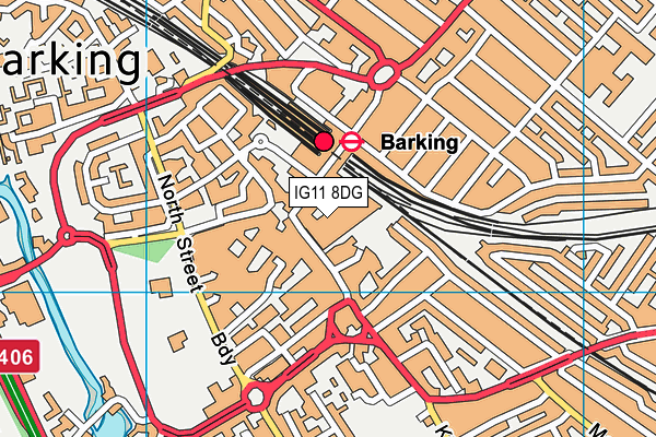 IG11 8DG map - OS VectorMap District (Ordnance Survey) IG11 8DG map - OS VectorMap District (Ordnance Survey)