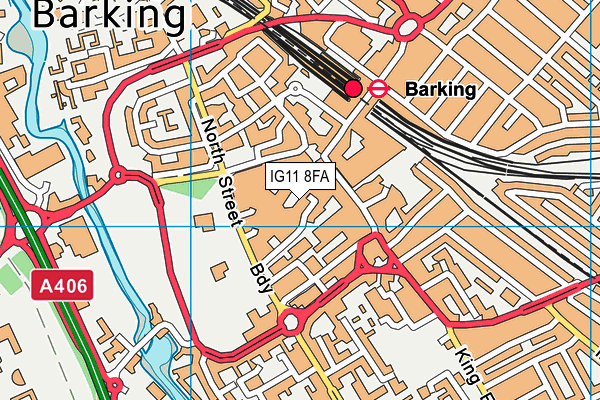 IG11 8FA map - OS VectorMap District (Ordnance Survey) IG11 8FA map - OS VectorMap District (Ordnance Survey)