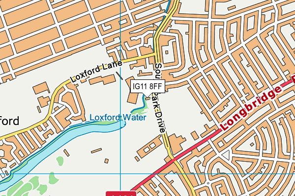 IG11 8FF map - OS VectorMap District (Ordnance Survey) IG11 8FF map - OS VectorMap District (Ordnance Survey)