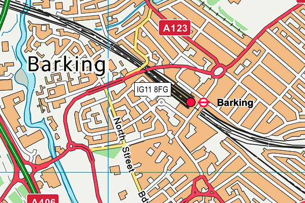 IG11 8FG map - OS VectorMap District (Ordnance Survey) IG11 8FG map - OS VectorMap District (Ordnance Survey)