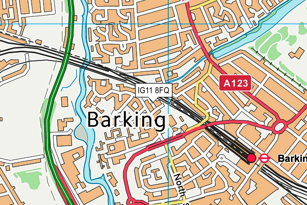 IG11 8FQ map - OS VectorMap District (Ordnance Survey) IG11 8FQ map - OS VectorMap District (Ordnance Survey)