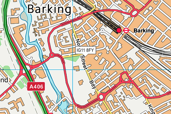 IG11 8FY map - OS VectorMap District (Ordnance Survey) IG11 8FY map - OS VectorMap District (Ordnance Survey)