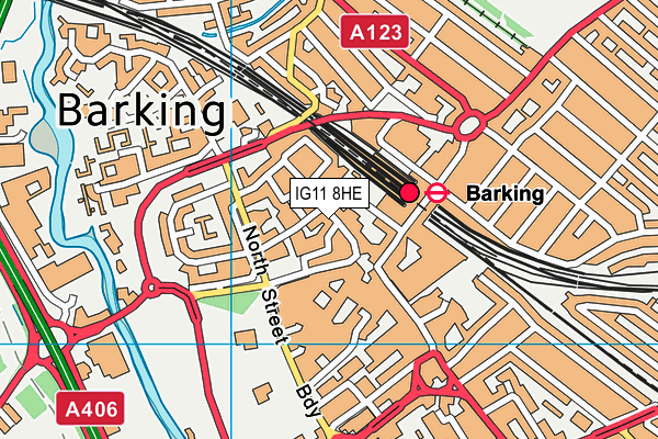 IG11 8HE map - OS VectorMap District (Ordnance Survey) IG11 8HE map - OS VectorMap District (Ordnance Survey)