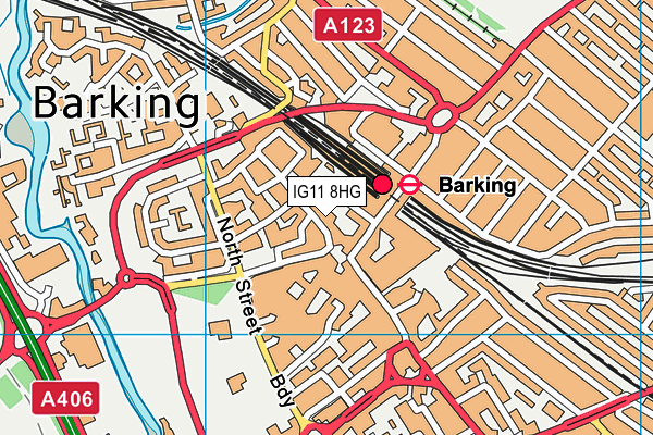 IG11 8HG map - OS VectorMap District (Ordnance Survey) IG11 8HG map - OS VectorMap District (Ordnance Survey)