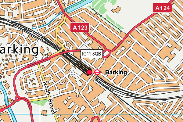 IG11 8QB map - OS VectorMap District (Ordnance Survey) IG11 8QB map - OS VectorMap District (Ordnance Survey)
