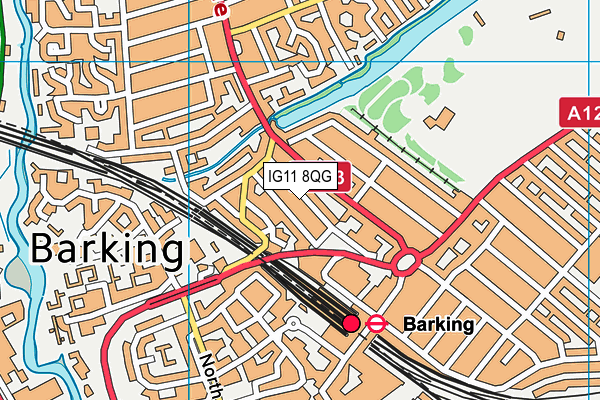 IG11 8QG map - OS VectorMap District (Ordnance Survey) IG11 8QG map - OS VectorMap District (Ordnance Survey)