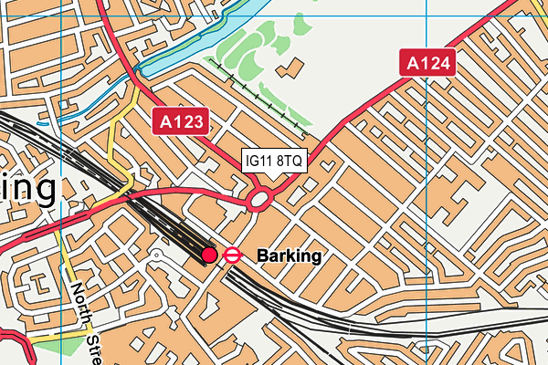 IG11 8TQ map - OS VectorMap District (Ordnance Survey) IG11 8TQ map - OS VectorMap District (Ordnance Survey)