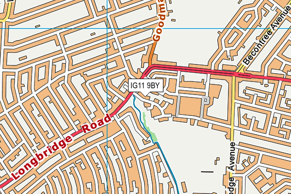 IG11 9BY map - OS VectorMap District (Ordnance Survey) IG11 9BY map - OS VectorMap District (Ordnance Survey)