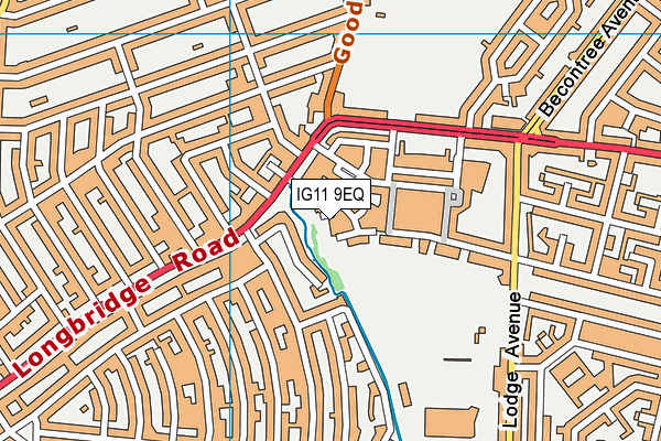 IG11 9EQ map - OS VectorMap District (Ordnance Survey) IG11 9EQ map - OS VectorMap District (Ordnance Survey)