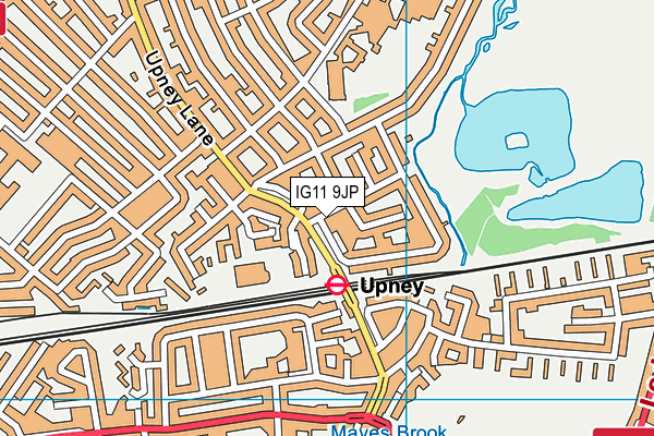 IG11 9JP map - OS VectorMap District (Ordnance Survey) IG11 9JP map - OS VectorMap District (Ordnance Survey)