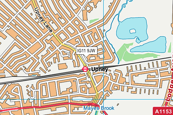 IG11 9JW map - OS VectorMap District (Ordnance Survey) IG11 9JW map - OS VectorMap District (Ordnance Survey)