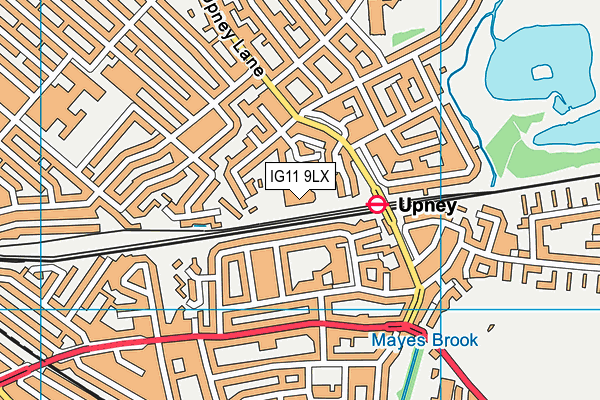 IG11 9LX map - OS VectorMap District (Ordnance Survey) IG11 9LX map - OS VectorMap District (Ordnance Survey)