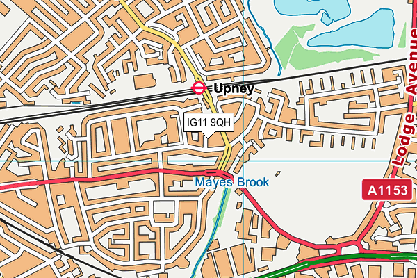 IG11 9QH map - OS VectorMap District (Ordnance Survey) IG11 9QH map - OS VectorMap District (Ordnance Survey)