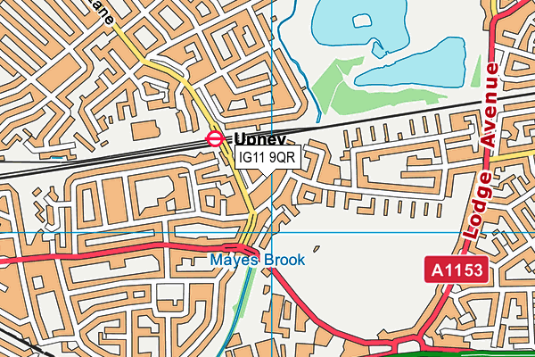 IG11 9QR map - OS VectorMap District (Ordnance Survey) IG11 9QR map - OS VectorMap District (Ordnance Survey)