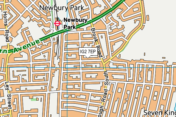 IG2 7EP map - OS VectorMap District (Ordnance Survey) IG2 7EP map - OS VectorMap District (Ordnance Survey)