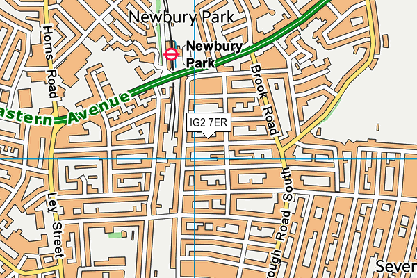IG2 7ER map - OS VectorMap District (Ordnance Survey)