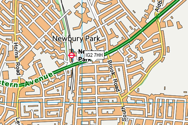 IG2 7HH map - OS VectorMap District (Ordnance Survey) IG2 7HH map - OS VectorMap District (Ordnance Survey)