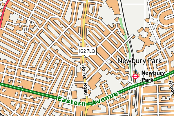 IG2 7LQ map - OS VectorMap District (Ordnance Survey) IG2 7LQ map - OS VectorMap District (Ordnance Survey)