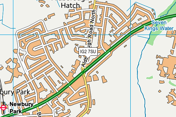 IG2 7SU map - OS VectorMap District (Ordnance Survey) IG2 7SU map - OS VectorMap District (Ordnance Survey)