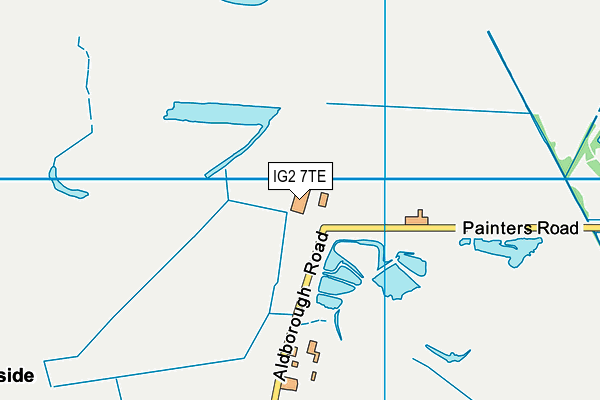 IG2 7TE map - OS VectorMap District (Ordnance Survey) IG2 7TE map - OS VectorMap District (Ordnance Survey)