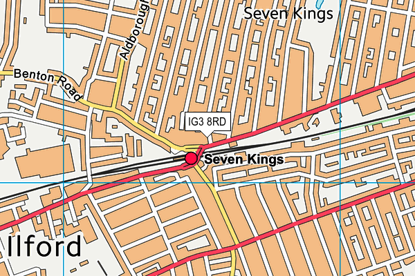 IG3 8RD map - OS VectorMap District (Ordnance Survey) IG3 8RD map - OS VectorMap District (Ordnance Survey)