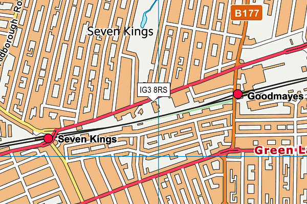 IG3 8RS map - OS VectorMap District (Ordnance Survey) IG3 8RS map - OS VectorMap District (Ordnance Survey)