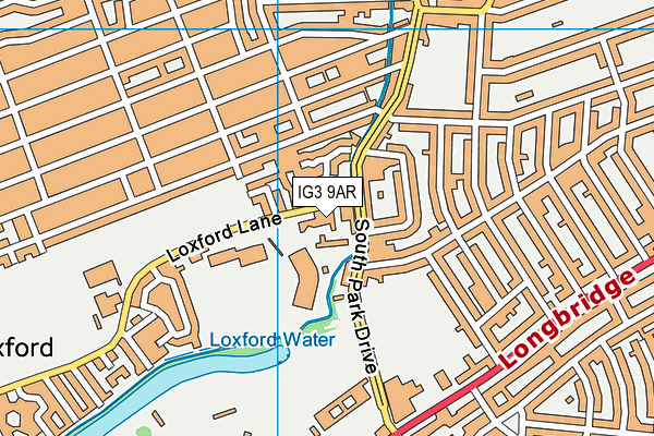 IG3 9AR map - OS VectorMap District (Ordnance Survey) IG3 9AR map - OS VectorMap District (Ordnance Survey)