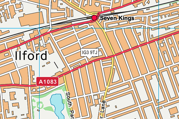 IG3 9TJ map - OS VectorMap District (Ordnance Survey) IG3 9TJ map - OS VectorMap District (Ordnance Survey)