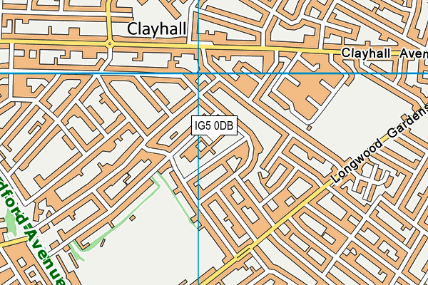 IG5 0DB map - OS VectorMap District (Ordnance Survey) IG5 0DB map - OS VectorMap District (Ordnance Survey)