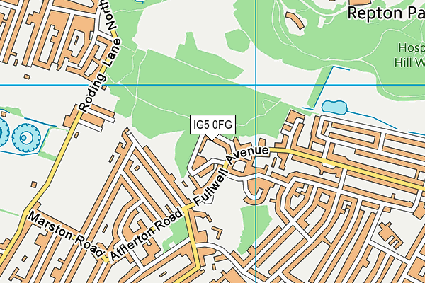 IG5 0FG map - OS VectorMap District (Ordnance Survey) IG5 0FG map - OS VectorMap District (Ordnance Survey)