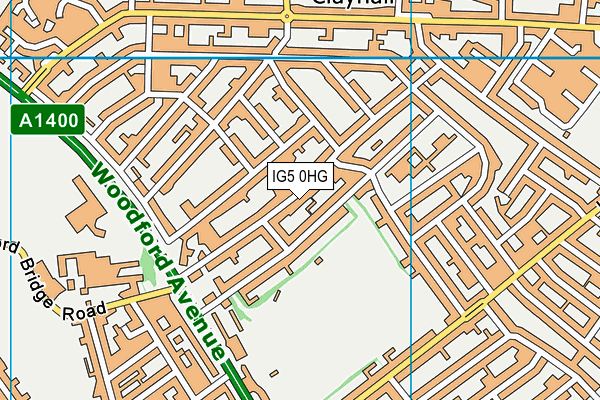 IG5 0HG map - OS VectorMap District (Ordnance Survey) IG5 0HG map - OS VectorMap District (Ordnance Survey)