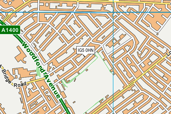 IG5 0HN map - OS VectorMap District (Ordnance Survey) IG5 0HN map - OS VectorMap District (Ordnance Survey)
