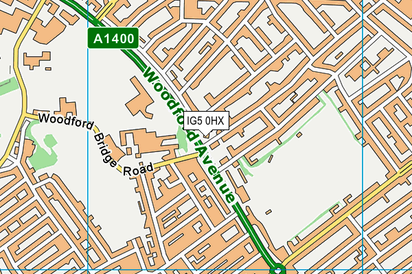 IG5 0HX map - OS VectorMap District (Ordnance Survey) IG5 0HX map - OS VectorMap District (Ordnance Survey)