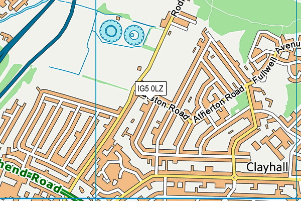 IG5 0LZ map - OS VectorMap District (Ordnance Survey) IG5 0LZ map - OS VectorMap District (Ordnance Survey)
